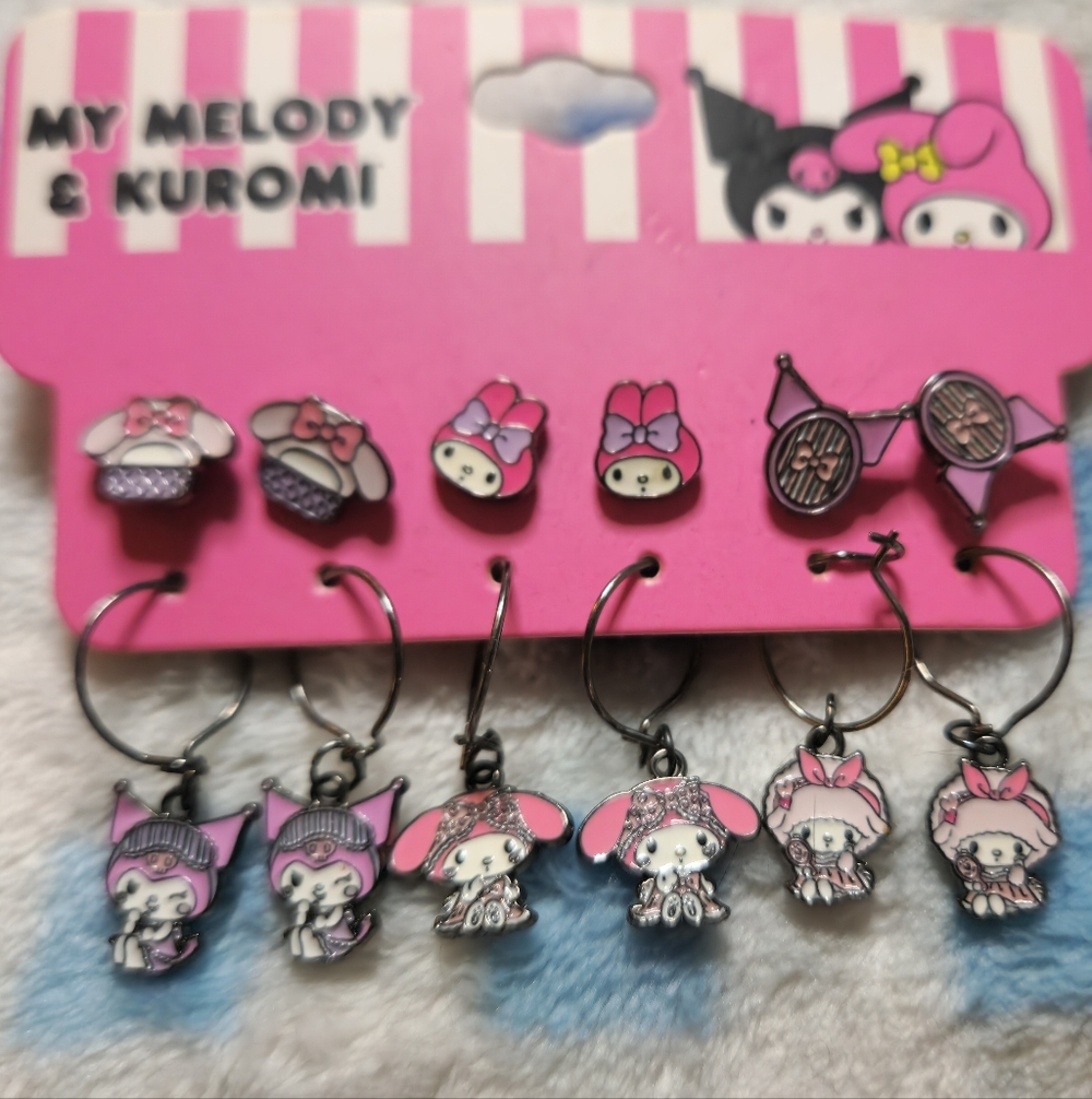 My Melody & Kuromi Earrings Set